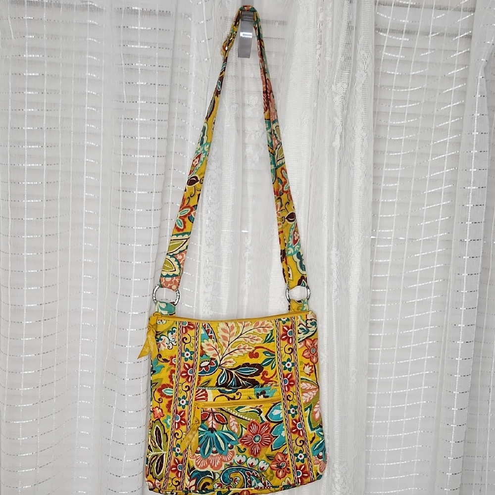 Vera Bradley Hipster crossbody quilted cotton bag in retired Provencal pattern